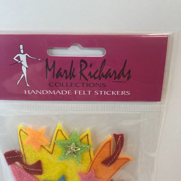 Scrapbook Embellishments Felt Stickers Party Balloon Stars Paper Crafts Cards - Picture 5 of 13